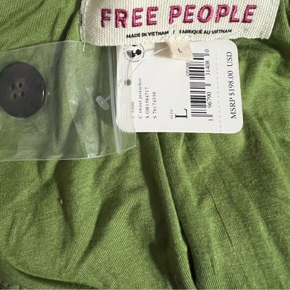 Free People Joplin Cozy Jacket in Sweet Pistachio Size Large - Picture 8 of 10